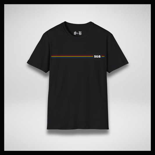 Black T-shirt, 3 line 3 colors