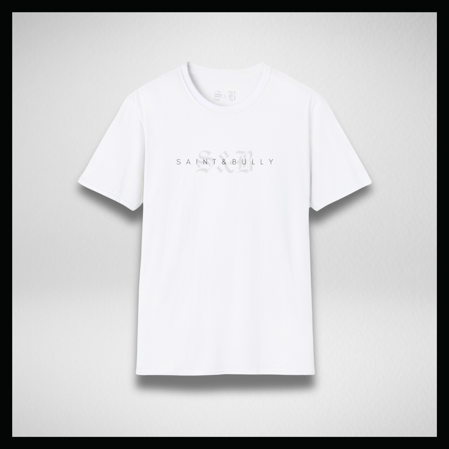 White T-shirt, Logo background