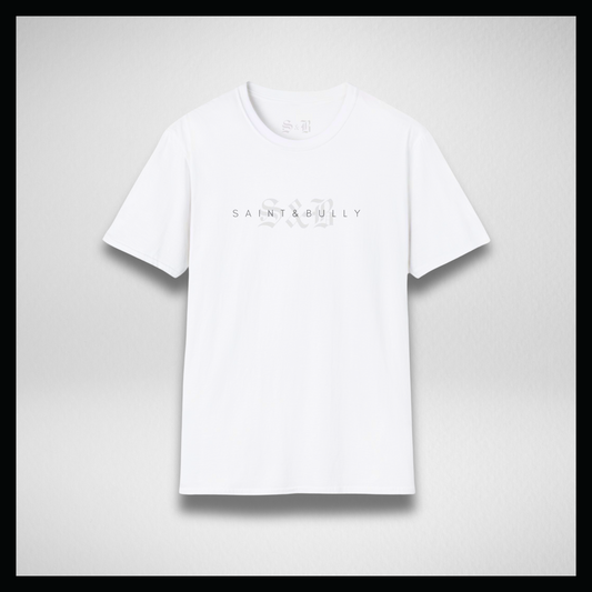 White T-shirt, Logo background