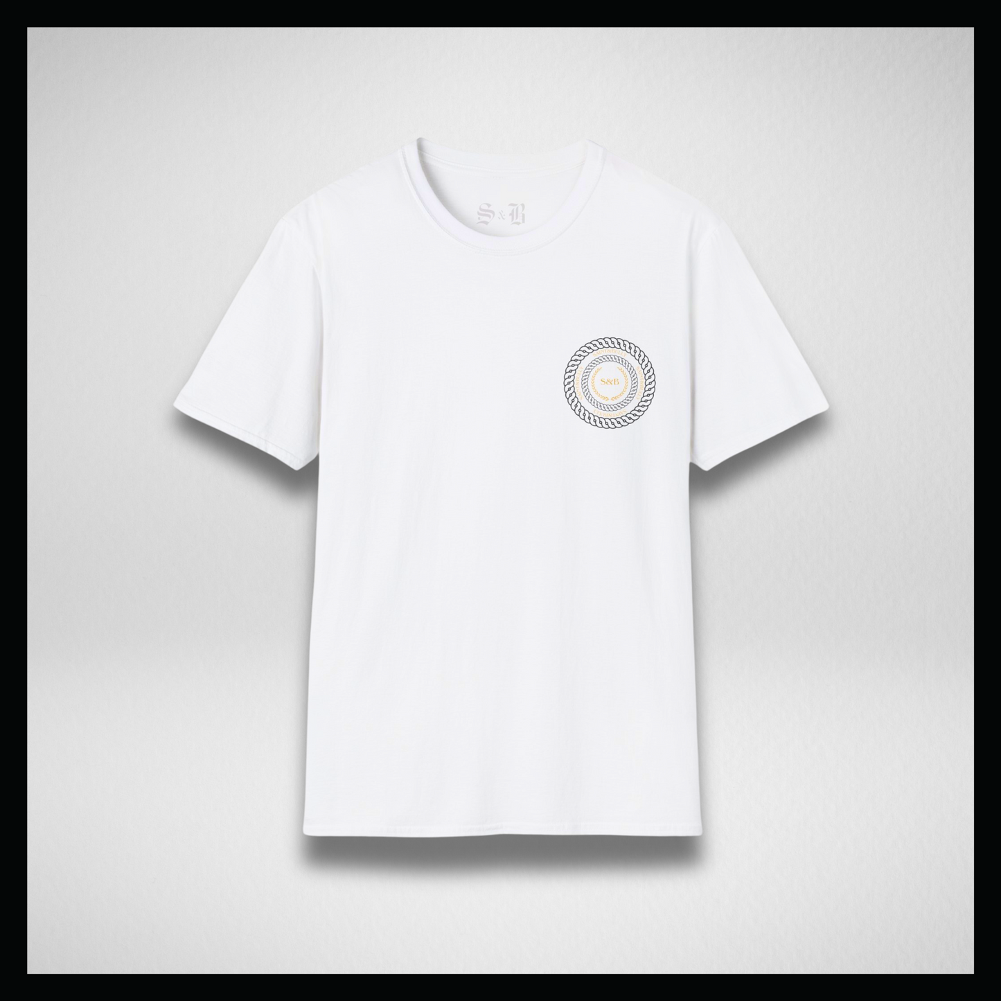 White T-shirt, Circle chain logo