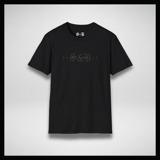 Black T-shirt, Logo background