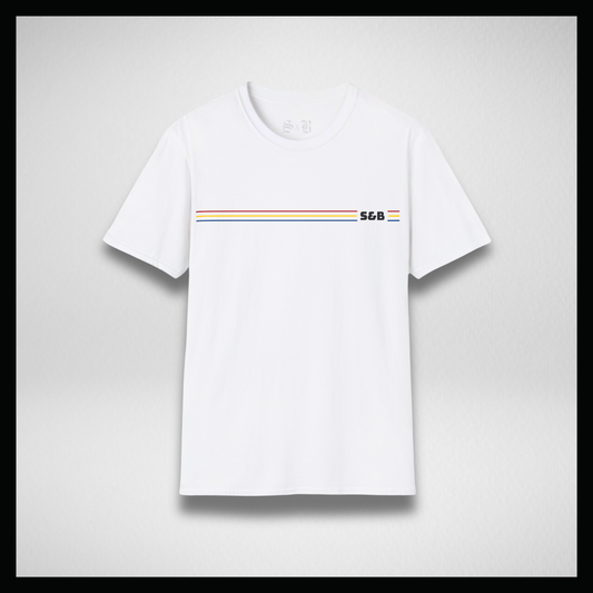 White T-shirt, 3 line 3 colors