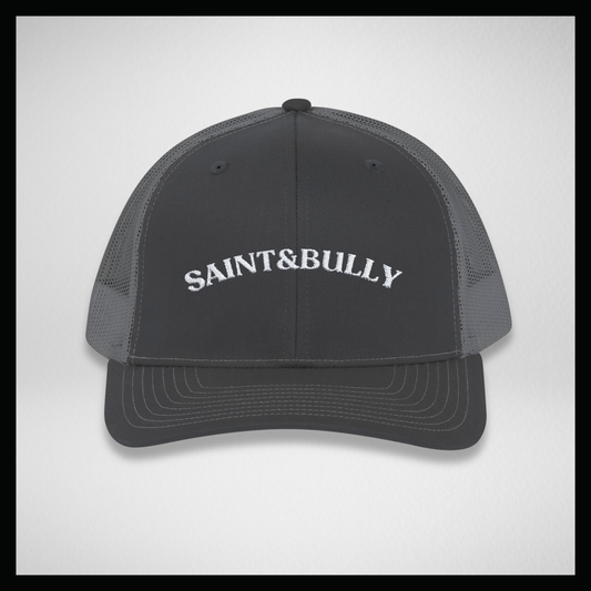 Trucker cap black/gray, university style S&B