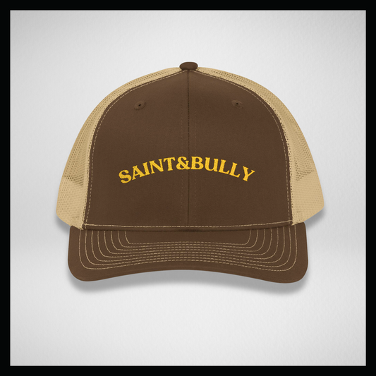 Trucker Cap brown/khaki, university style S&B