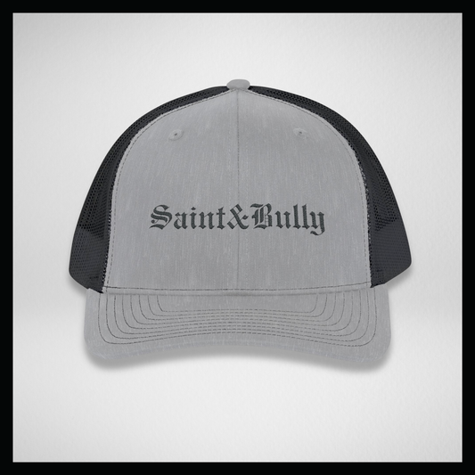 Trucker cap gray/black, Classic S&B