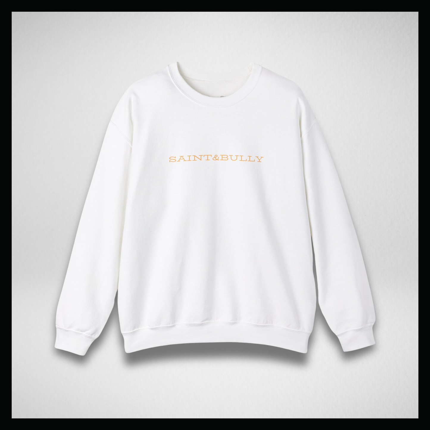 White crewneck, Yellow old style