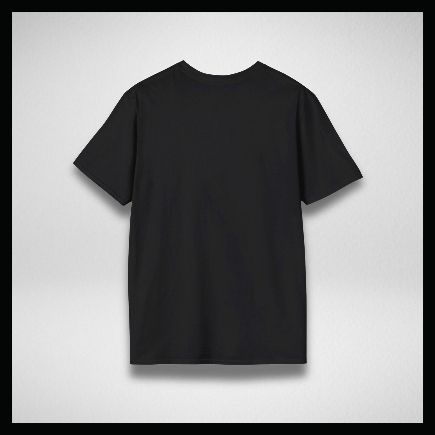 Black T-shirt, Yellow small classic logo