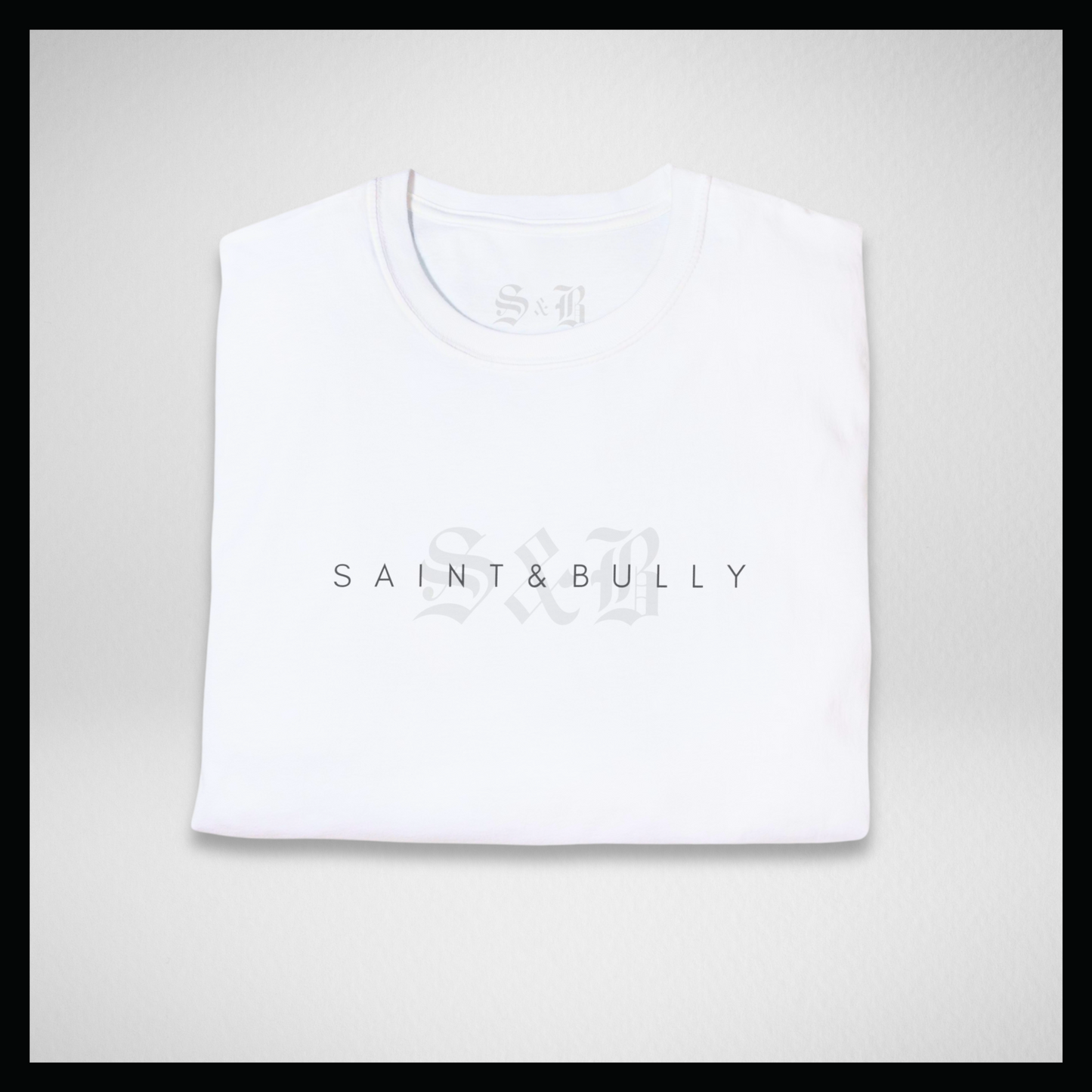 White T-shirt, Logo background