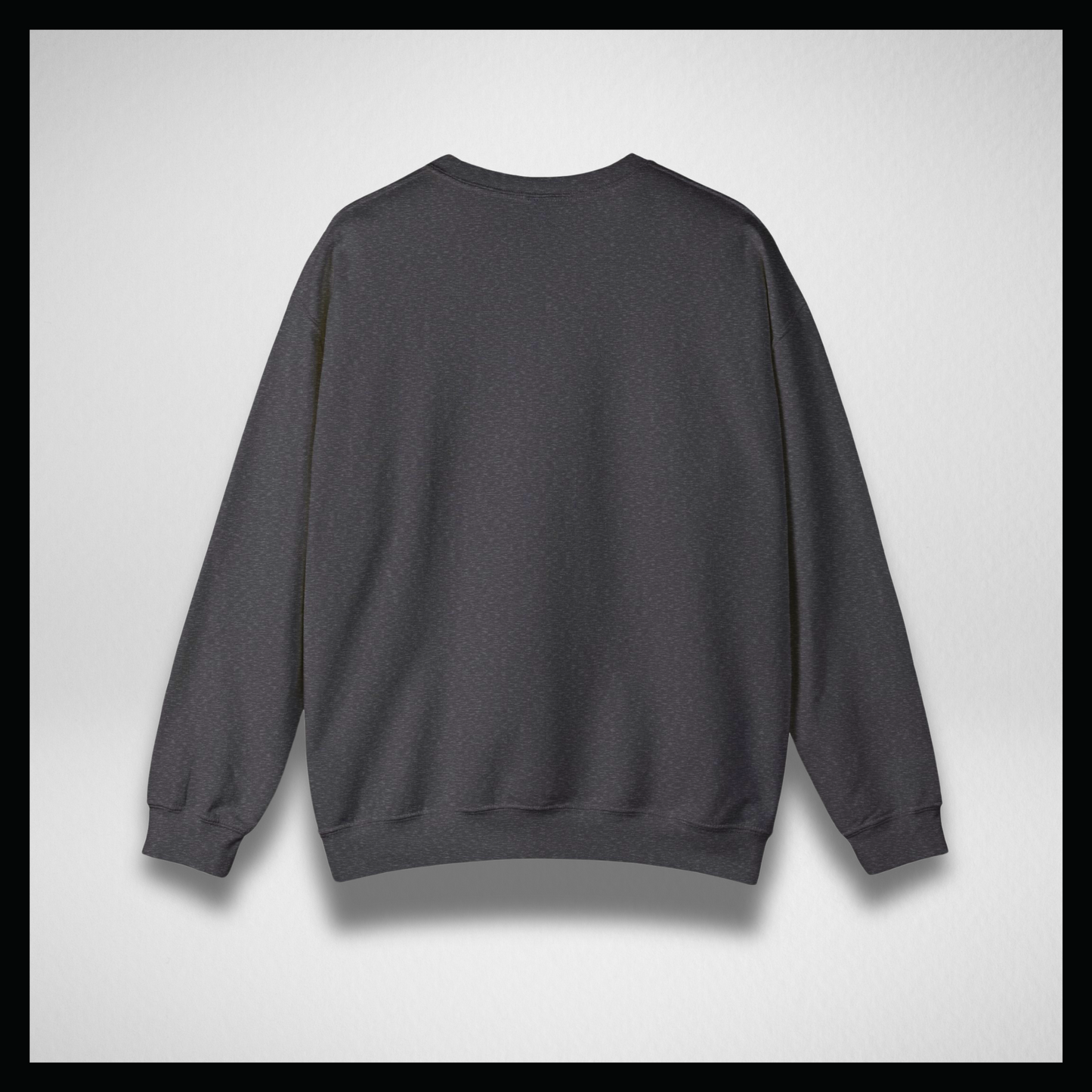 Dark grey crewneck, University style