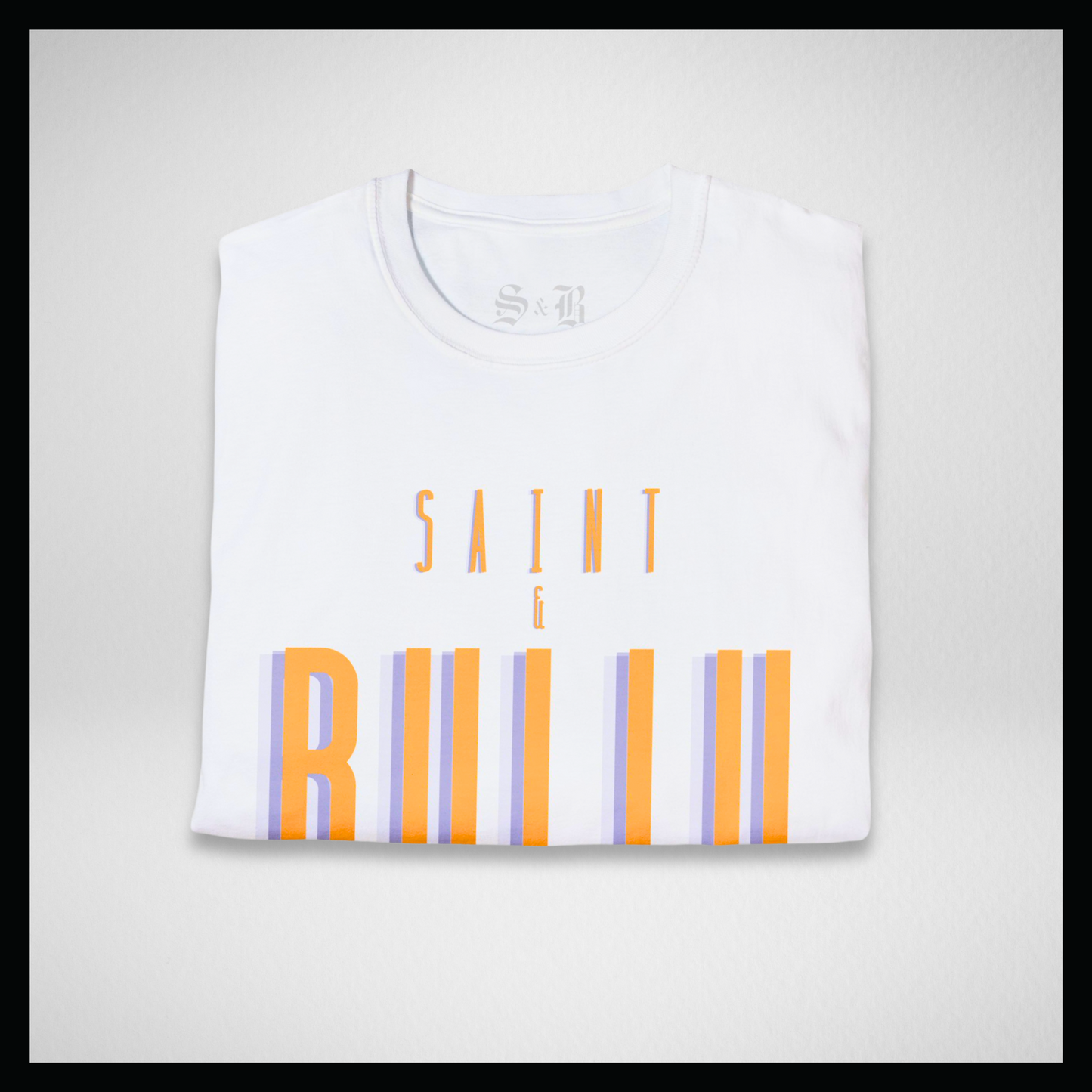 White T-shirt, Big bully, small saint