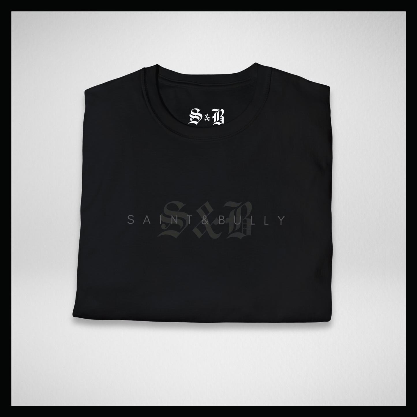 Black T-shirt, Logo background