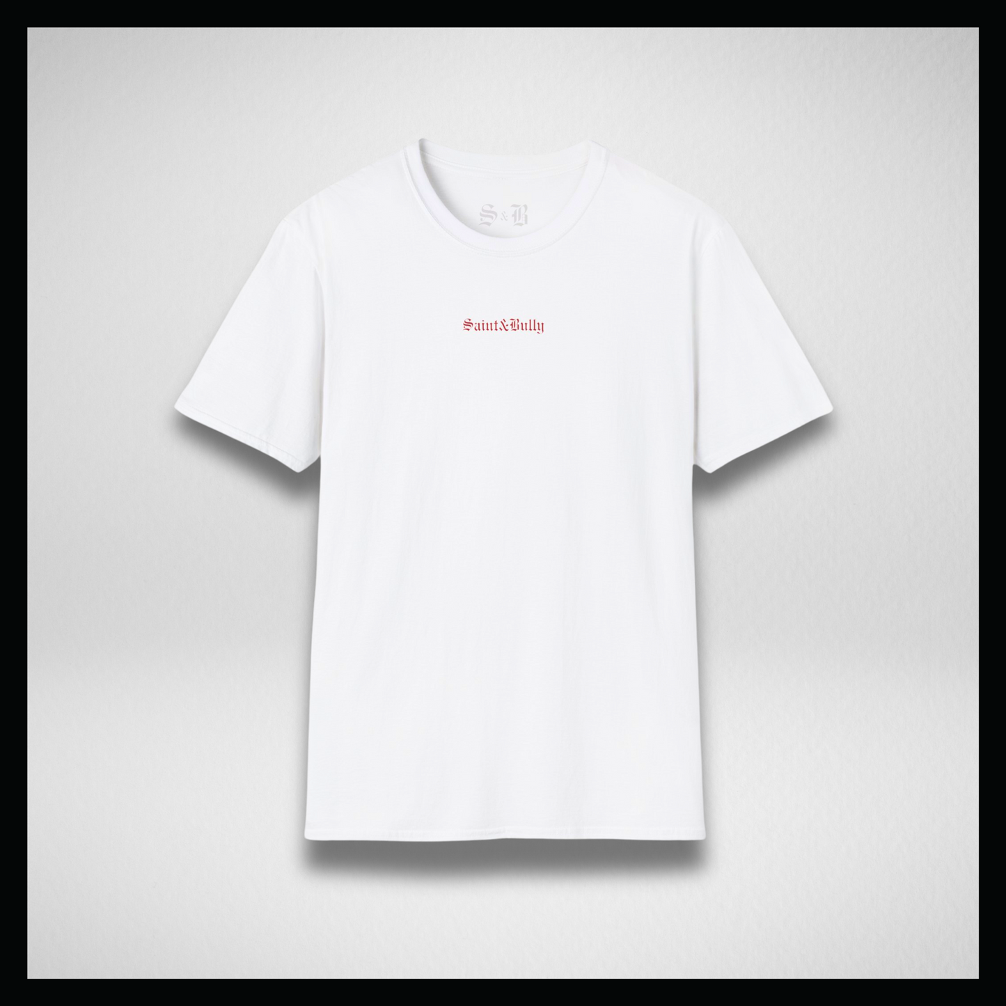 White T-Shirt, red graffiti logo