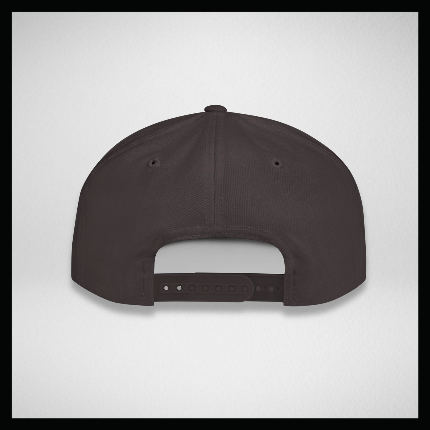 Flat bill cap all black, Classic S&B