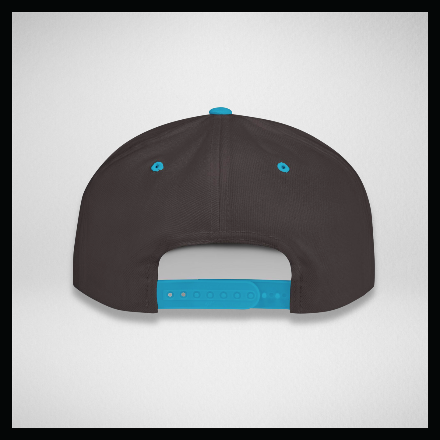 Flat bill cap blue/black, handwritten